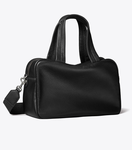 Tory Burch Signature - Leather Satchel - Black