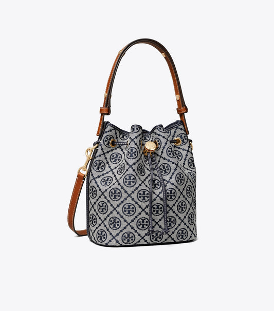 Tory Burch Top Pick - T Monogram Bucket Bag - Tory Navy