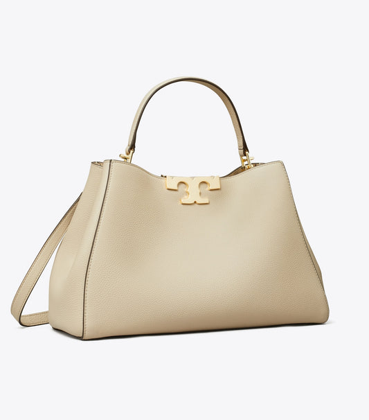 Tory Burch Featured - Eleanor Soft Satchel - Light Stone