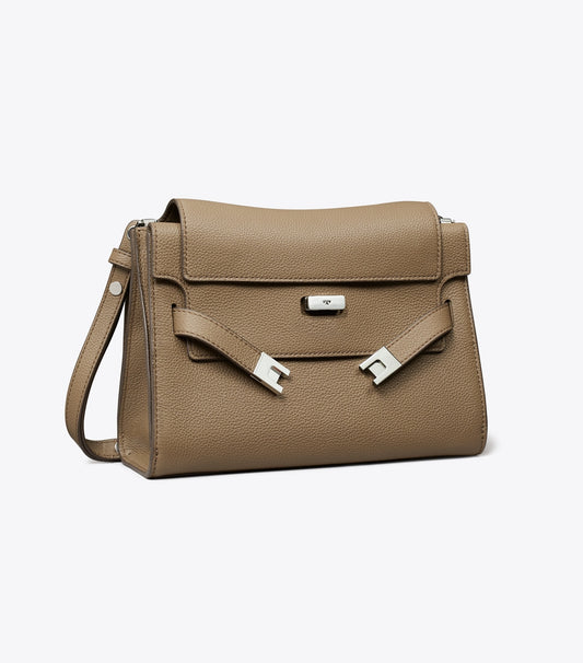 Tory Burch Signature - Lee Radziwill Shoulder Bag - Wild Mushroom