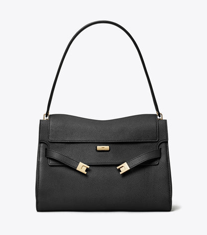 Tory Burch Best Price - Large Lee Radziwill Shoulder Bag - Black