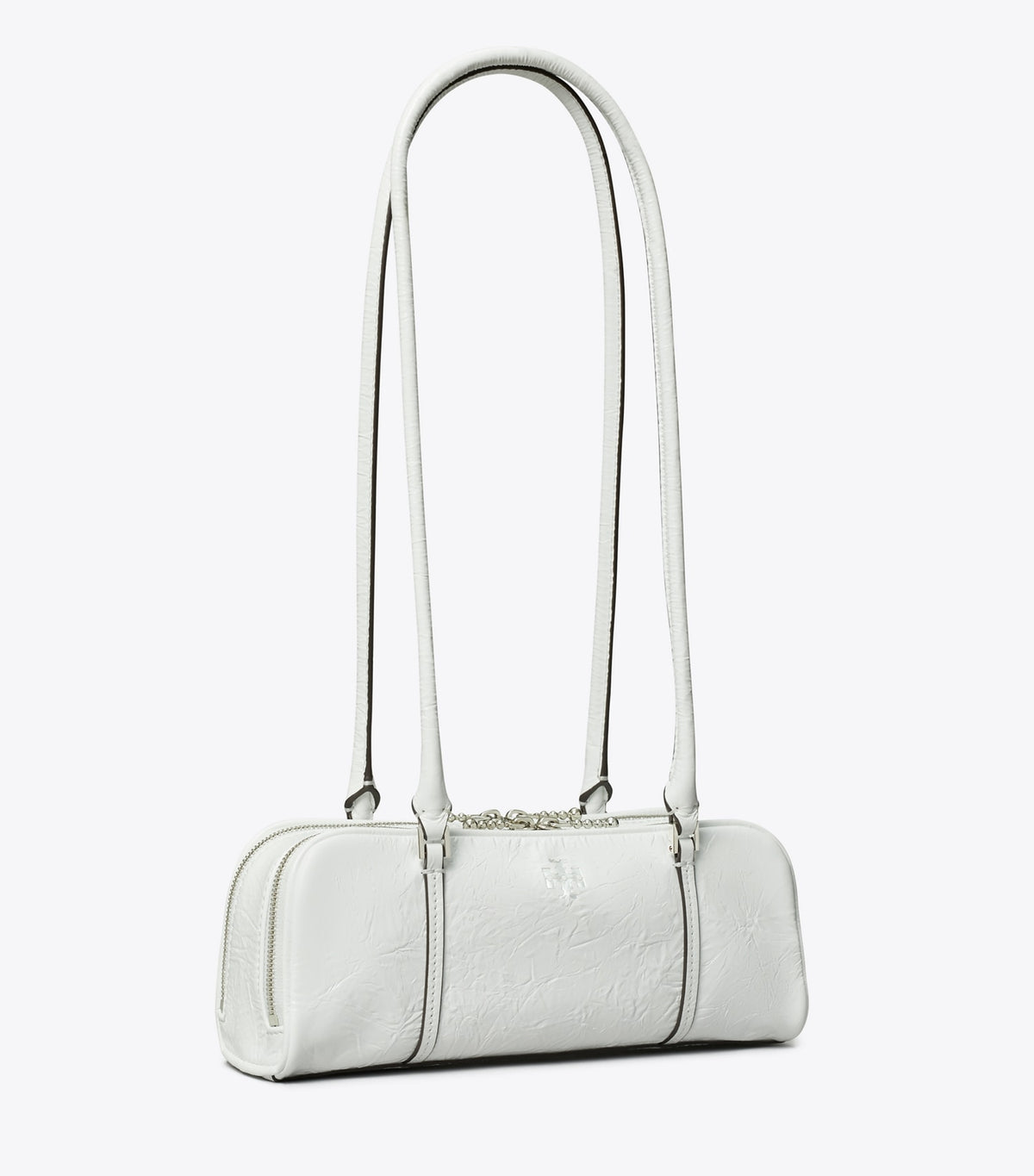 Tory Burch Trusted - Mini Crinkle Leather Marshmallow Satchel - White
