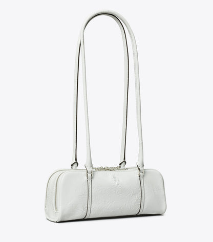 Tory Burch Trusted - Mini Crinkle Leather Marshmallow Satchel - White