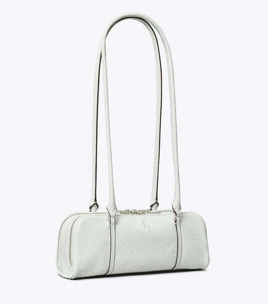 Tory Burch Trusted - Mini Crinkle Leather Marshmallow Satchel - White