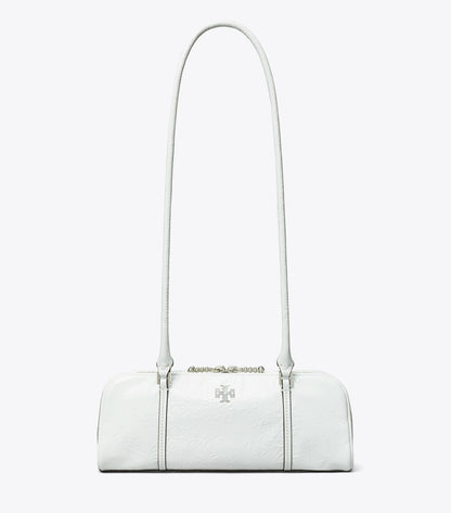 Tory Burch Trusted - Mini Crinkle Leather Marshmallow Satchel - White