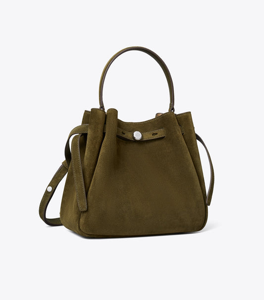 Tory Burch Customer Favorite - Romy Suede Bucket Bag - Dark Olive