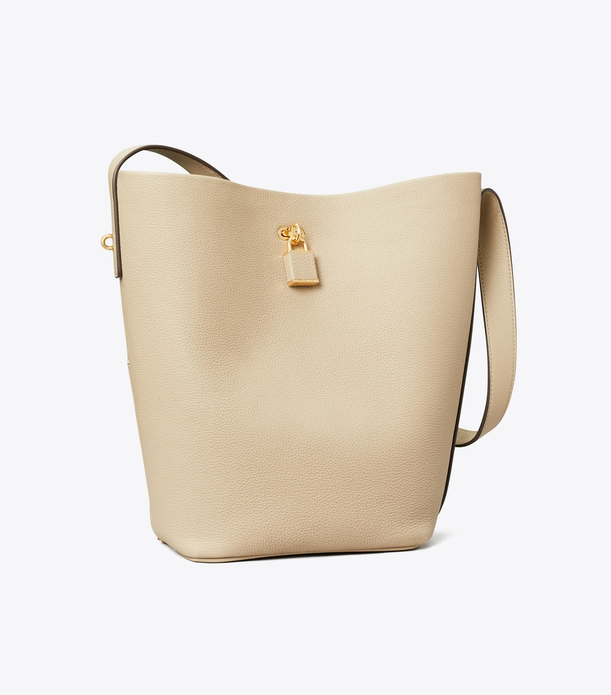 Tory Burch Featured - Lock Slim Bucket Bag - Light Stone