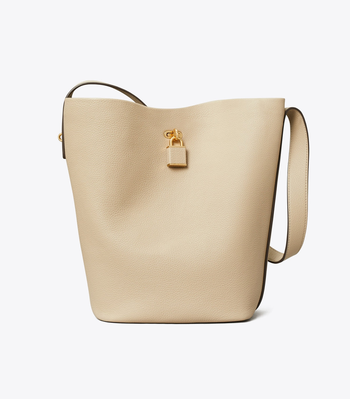Tory Burch Featured - Lock Slim Bucket Bag - Light Stone