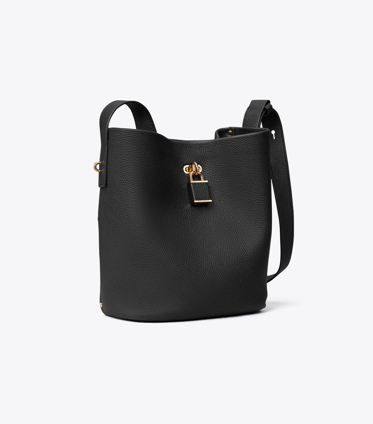 Tory Burch Classic - Medium Lock Slim Bucket Bag - Black
