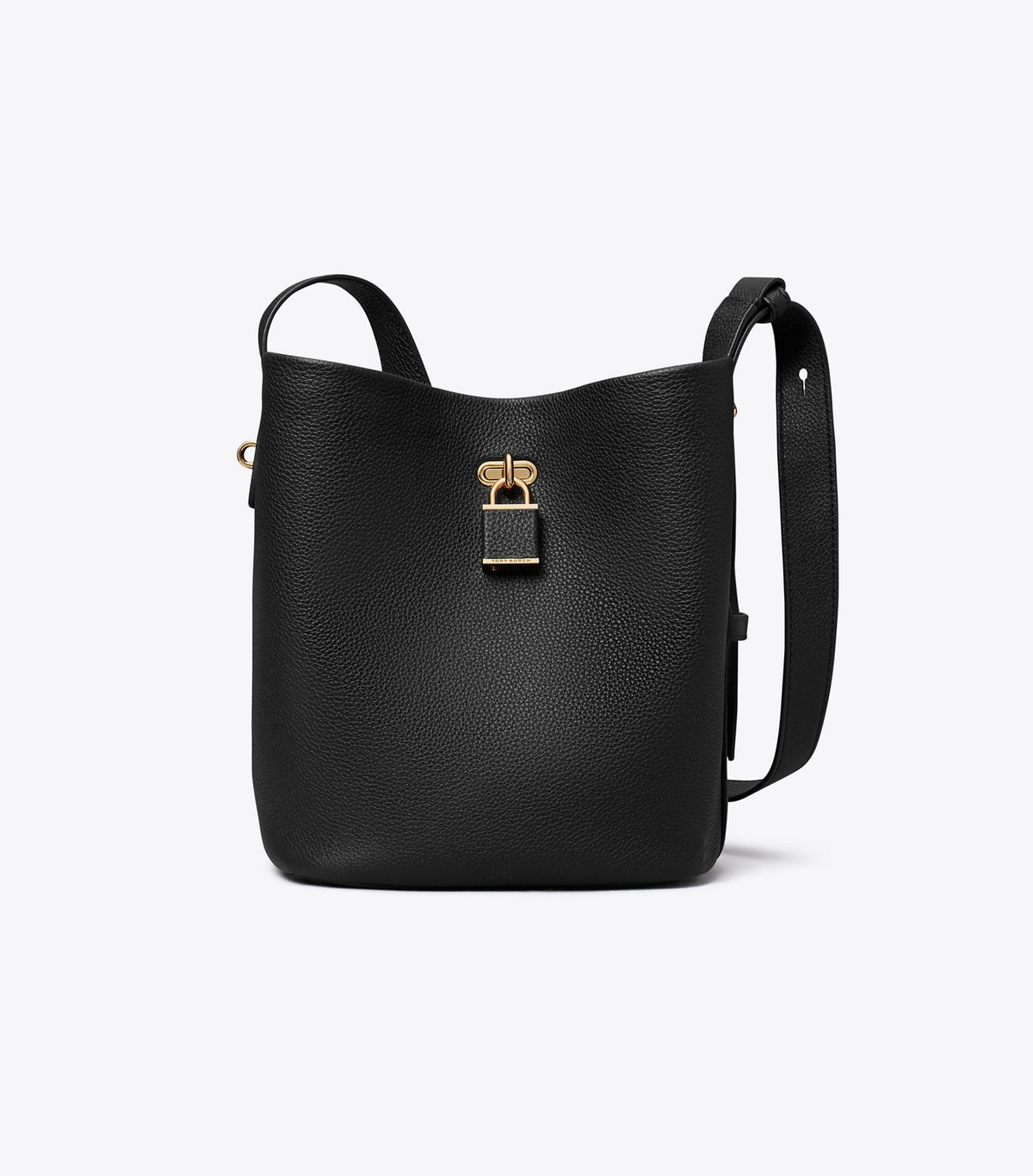 Tory Burch Classic - Medium Lock Slim Bucket Bag - Black