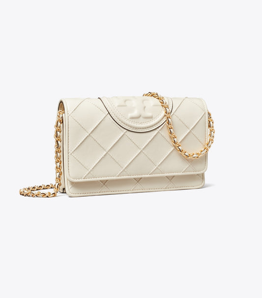 Tory Burch New - Fleming Crossbody - Light Cream
