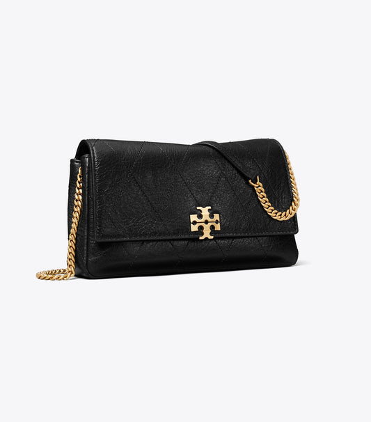 Tory Burch Everyday - Charlie Quilted Chain Crossbody - Black