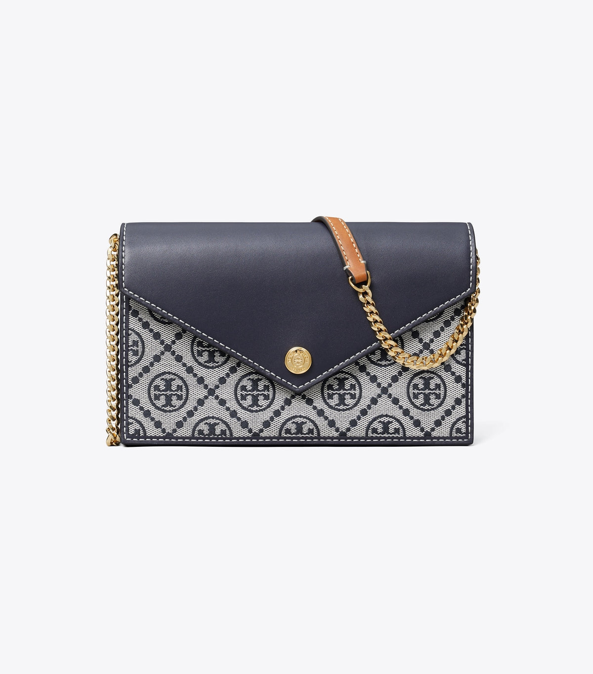 Tory Burch Customer Favorite - T Monogram Envelope Crossbody - Tory Navy