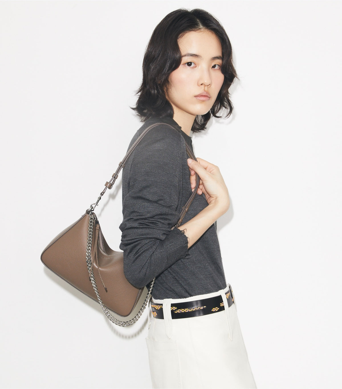 Tory Burch Discount - Small Perry Shoulder Bag - Wild Mushroom