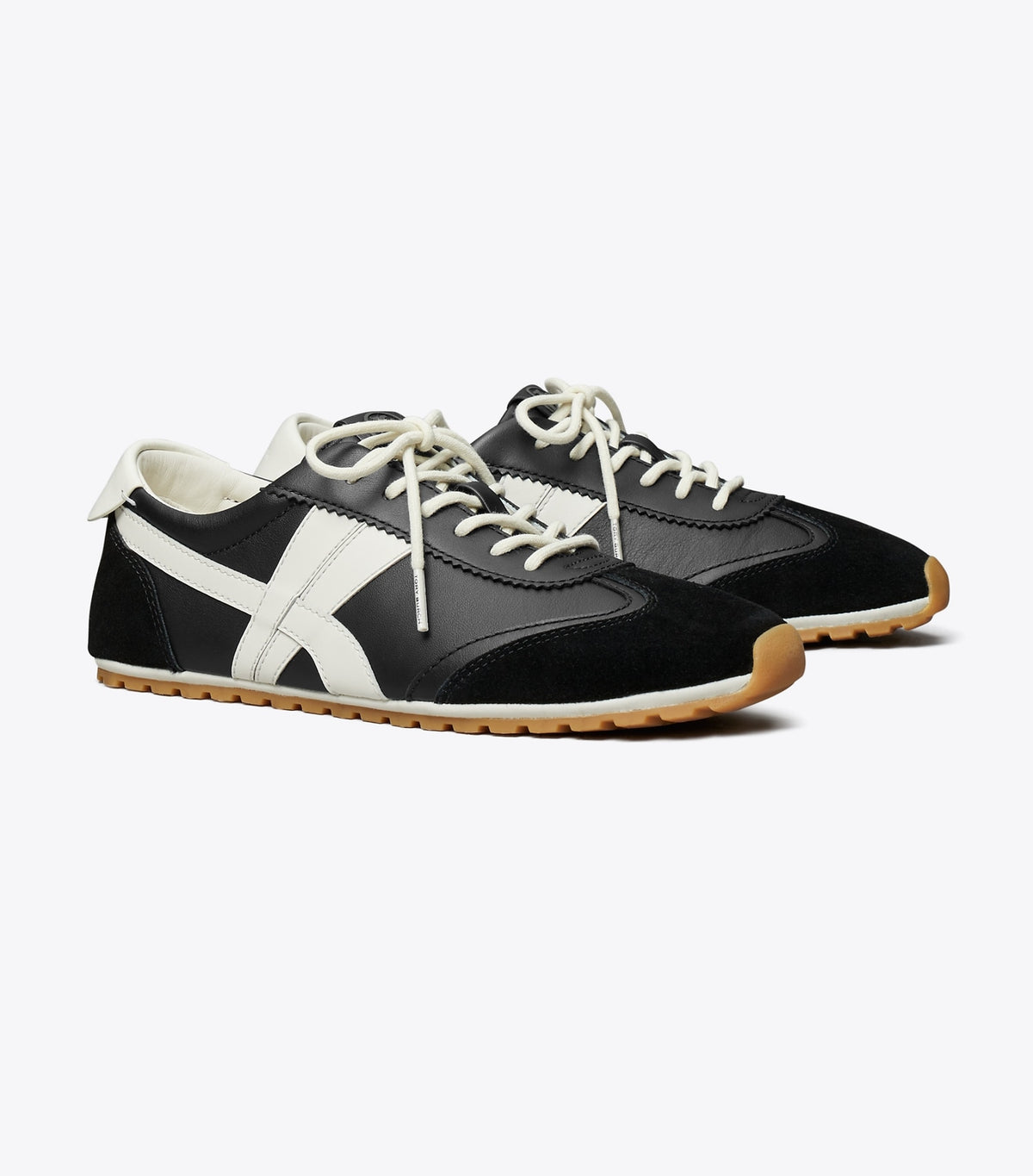Tory Burch Smart Buy - Hank Field Sneaker - Black / Cream / Black