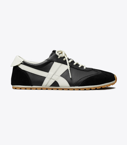Tory Burch Smart Buy - Hank Field Sneaker - Black / Cream / Black