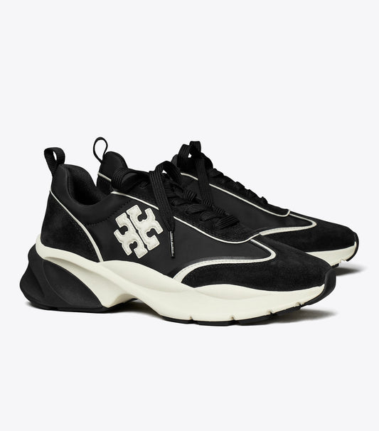 Tory Burch Deals - Good Luck Trainer - Perfect Black / New Ivory