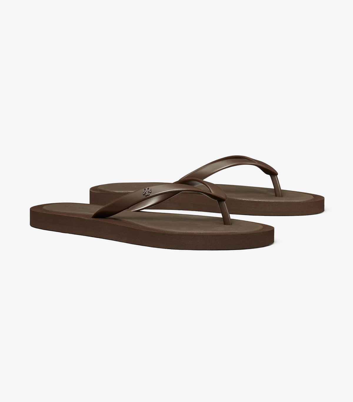 Tory Burch Classic - Kira Padded Flip-Flop - Dark Cocoa / Dark Cocoa
