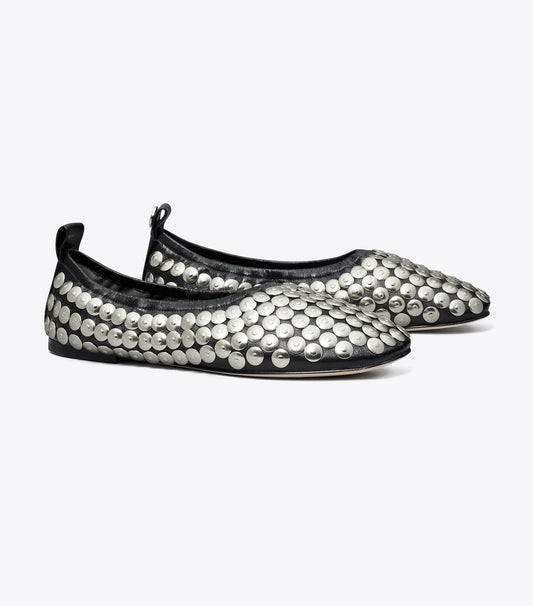 Tory Burch Featured - Studded Ballet - Perfect Black