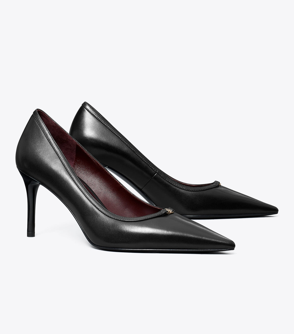Tory Burch Latest - Double T Buckle Pump - Perfect Black / Perfect Black