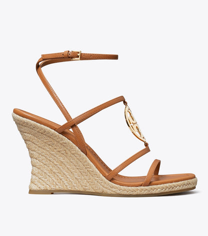 Tory Burch Essential - Miller Capri Espadrille Wedge - Caramel Corn / Gold