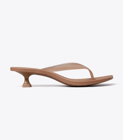 Tory Burch Quality - Jelly Heel Flip-Flop - Almond Flour / Almond Flour