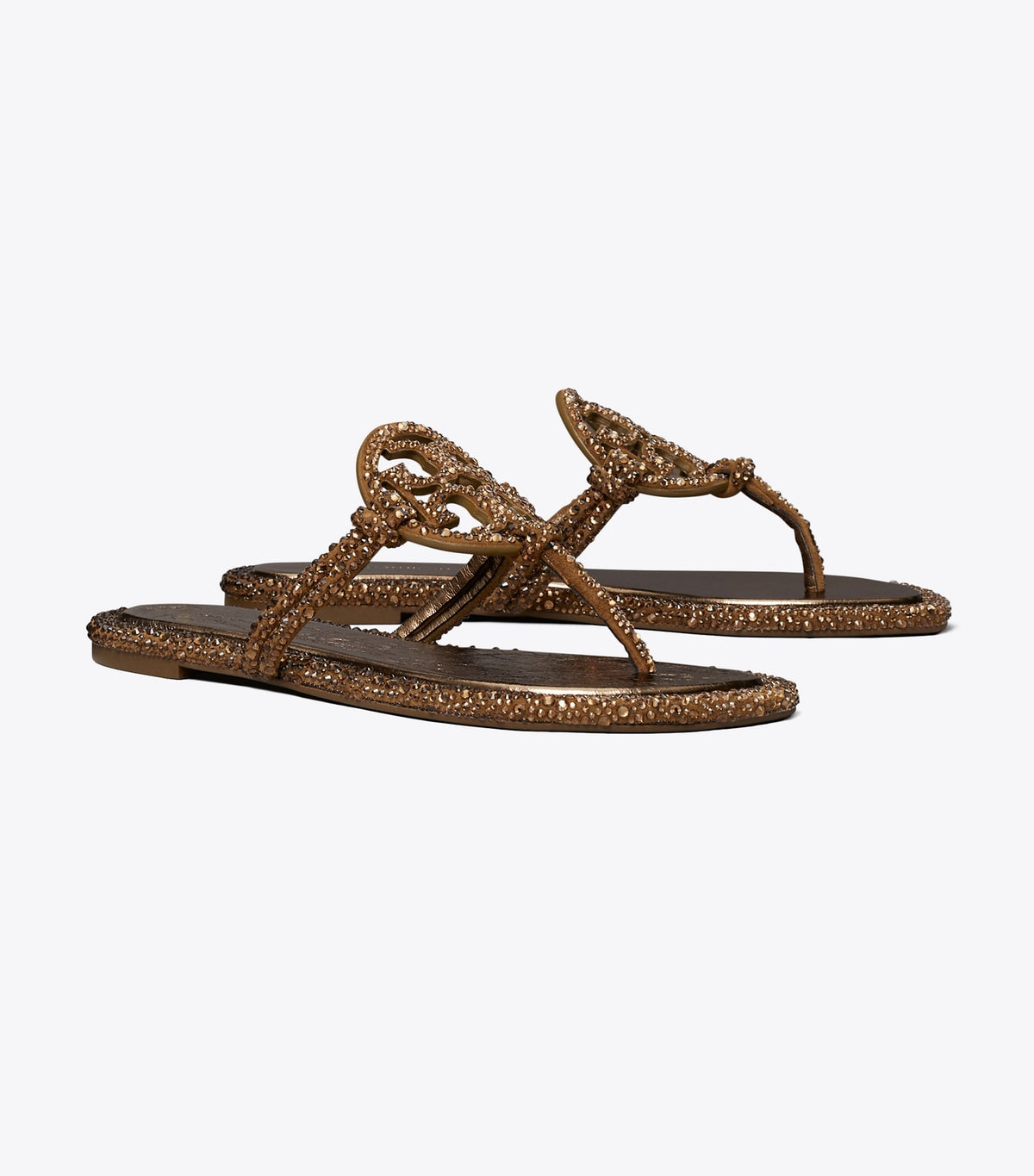 Tory Burch Premium - Miller Crystal Knotted Sandal - Copper