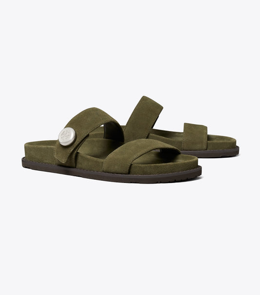 Tory Burch Exclusive - Romy Sport Slide - Dark Olive