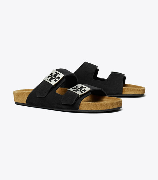 Tory Burch Premium - Mellow Sandal - Perfect Black / Light Teak