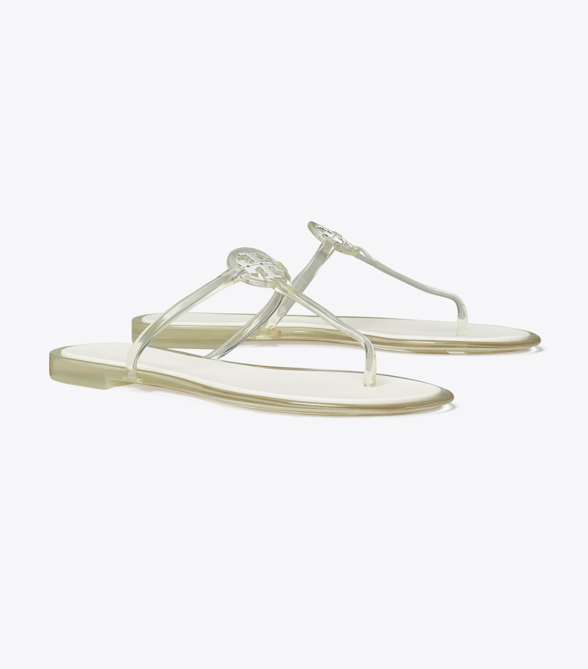 Tory Burch Hot Sale - Mini Miller Jelly Sandal - Clear / Silver