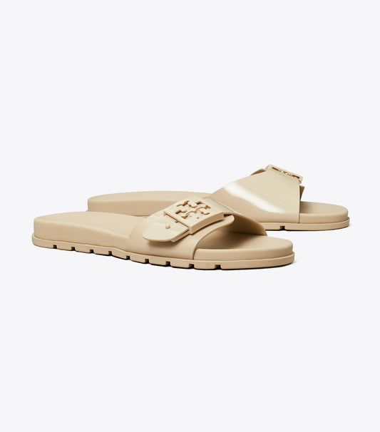Tory Burch Recommended - Mellow Slide - Stone Gray / Stone Gray