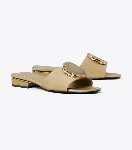Tory Burch Premium - Patos Heeled Slide - Palo Santo