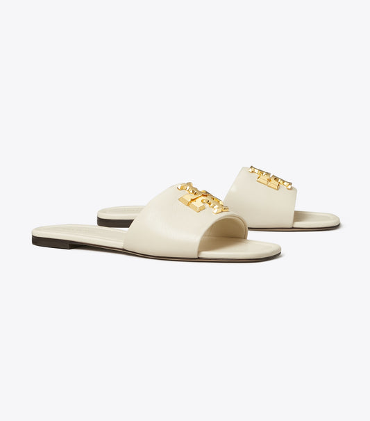 Tory Burch New - Eleanor Slide - Light Cream / Gold