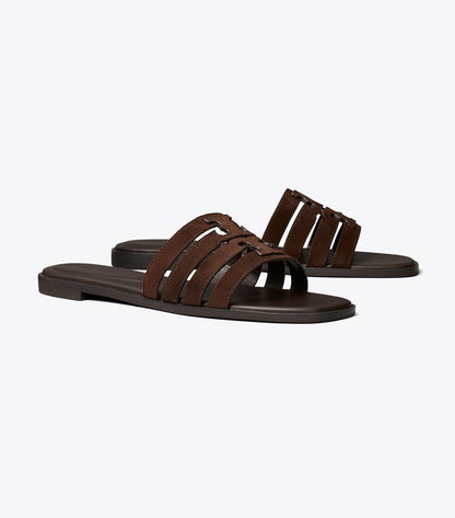 Tory Burch Trusted - Ines Slide - Dark Cocoa / Dark Cocoa