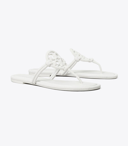 Tory Burch Recommended - Miller Pavé Knotted Sandal - Optic White
