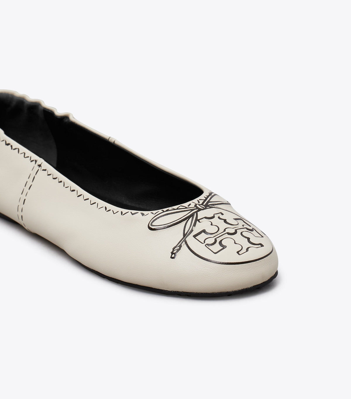 Tory Burch Everyday - Reva Travel Ballet - New Cream