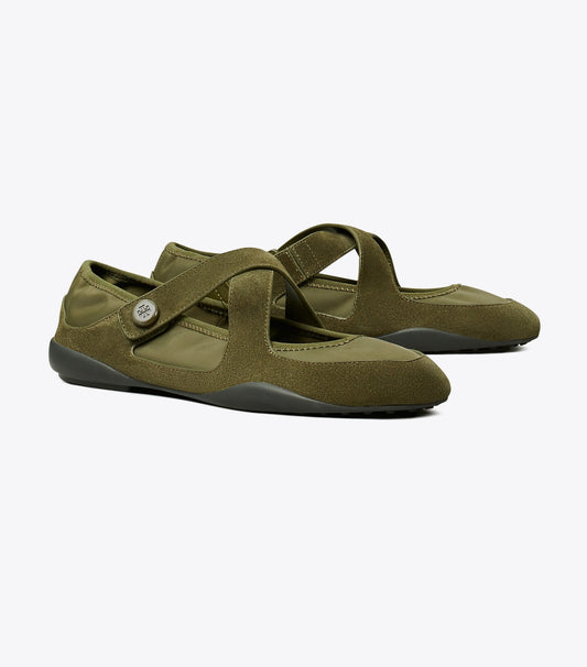 Tory Burch Best Seller - Romy Sport Mary Jane - Dark Ivy / Dark Ivy
