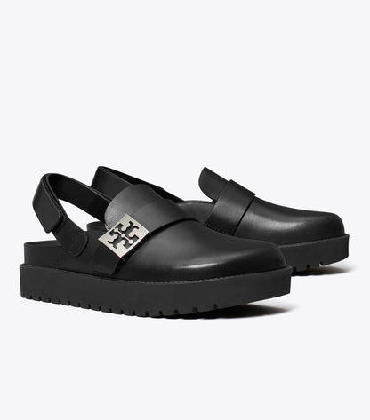Tory Burch Latest - Mellow Sport Mule - Perfect Black / Silver