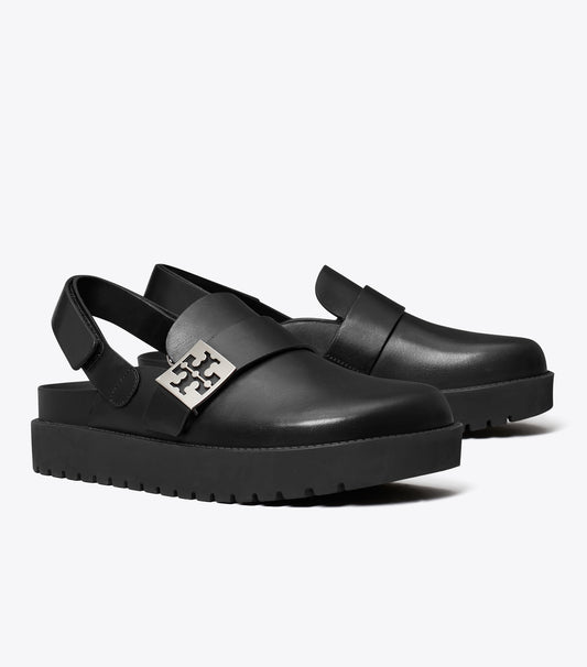 Tory Burch Latest - Mellow Sport Mule - Perfect Black / Silver