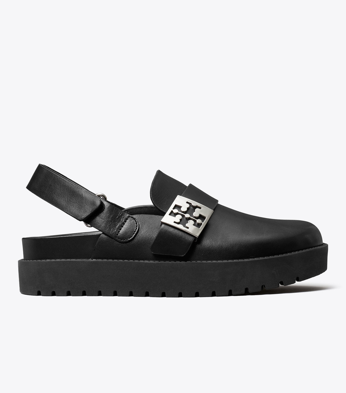 Tory Burch Latest - Mellow Sport Mule - Perfect Black / Silver