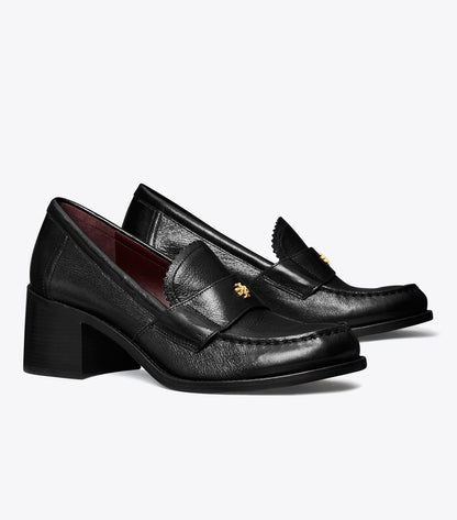 Tory Burch Discount - Classic Heeled Loafer - Perfect Black