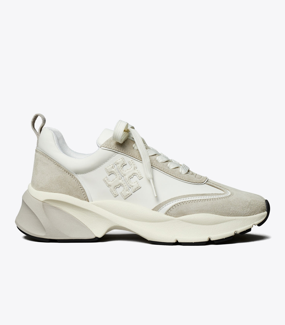 Tory Burch Quality - Good Luck Trainer - White / Fossil Stone