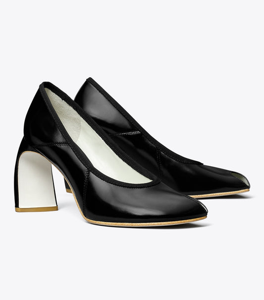 Tory Burch Quality - Peep-Toe Pump - Perfect Black