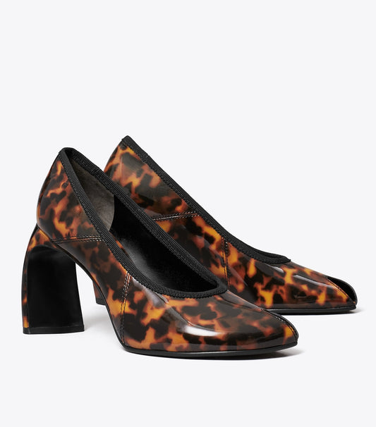 Tory Burch Trending - Peep-Toe Pump - Tortoiseshell