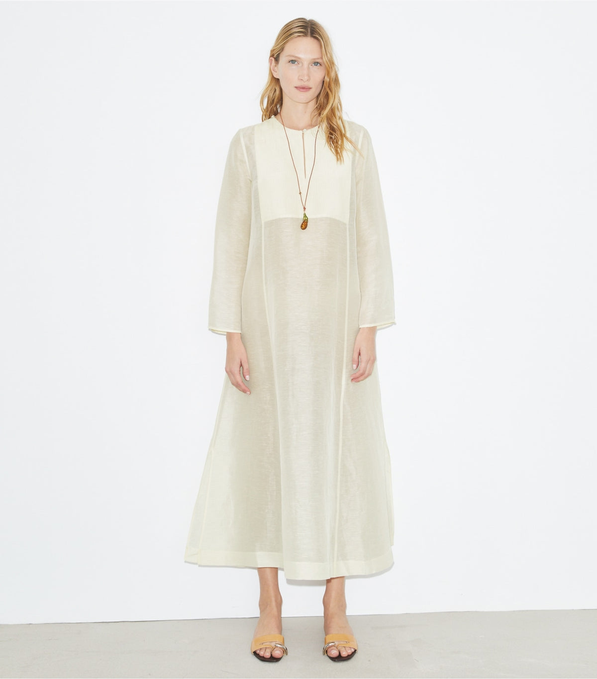 Tory Burch Quality - Long Linen Caftan - New Ivory