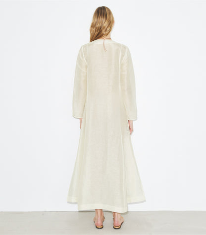 Tory Burch Quality - Long Linen Caftan - New Ivory