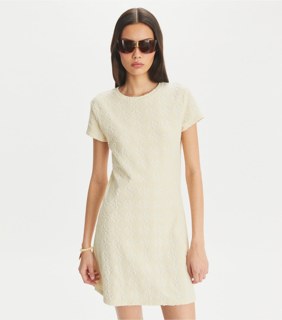 Tory Burch Recommended - Terry Jacquard Logo Shirtdress - New Ivory