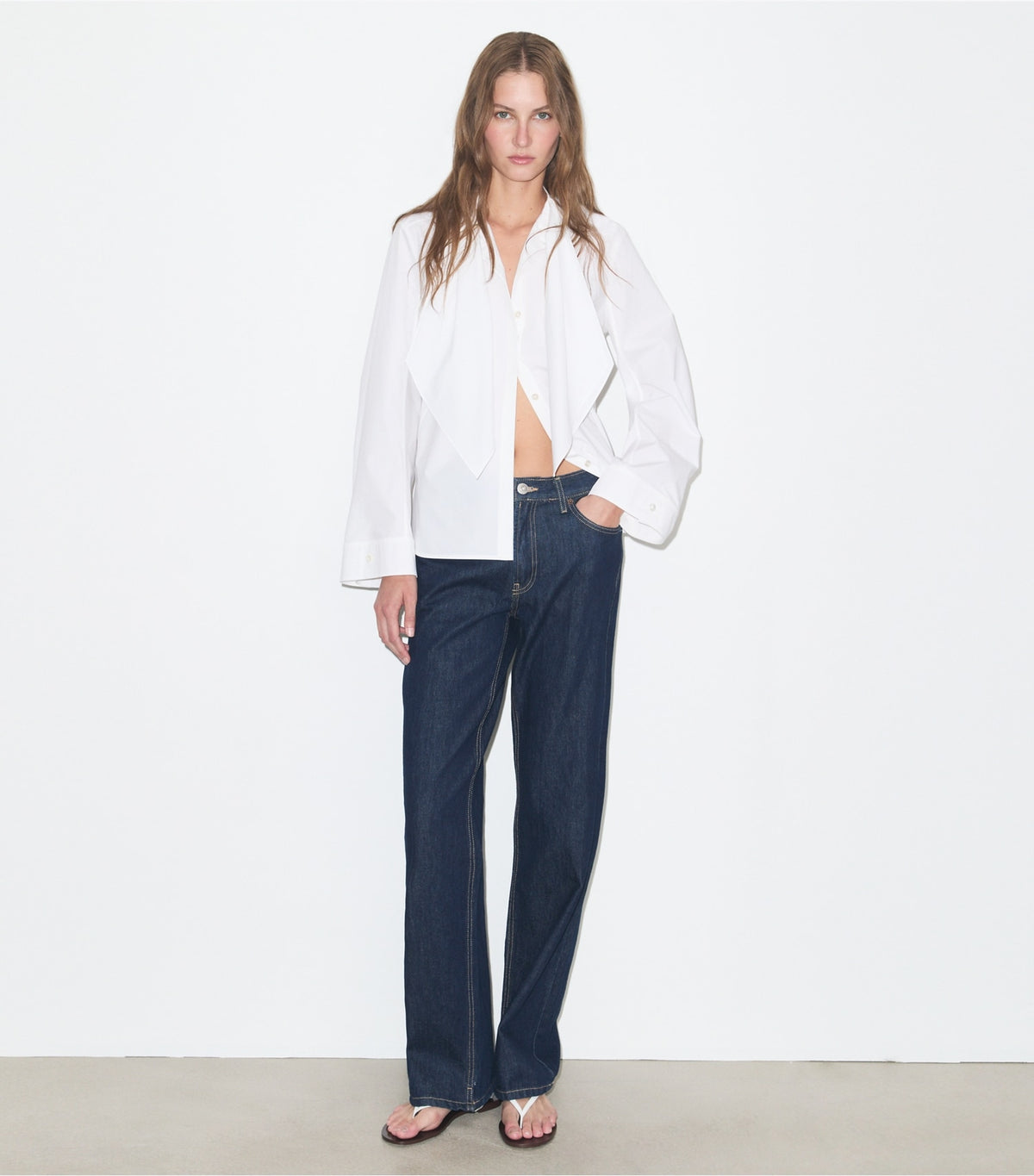 Tory Burch Discount - Cotton Bow Blouse - White