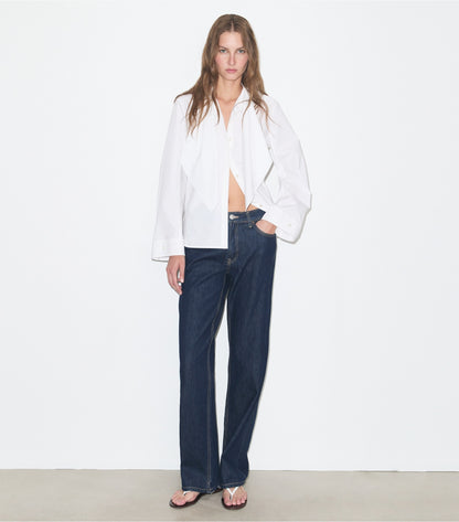 Tory Burch Discount - Cotton Bow Blouse - White