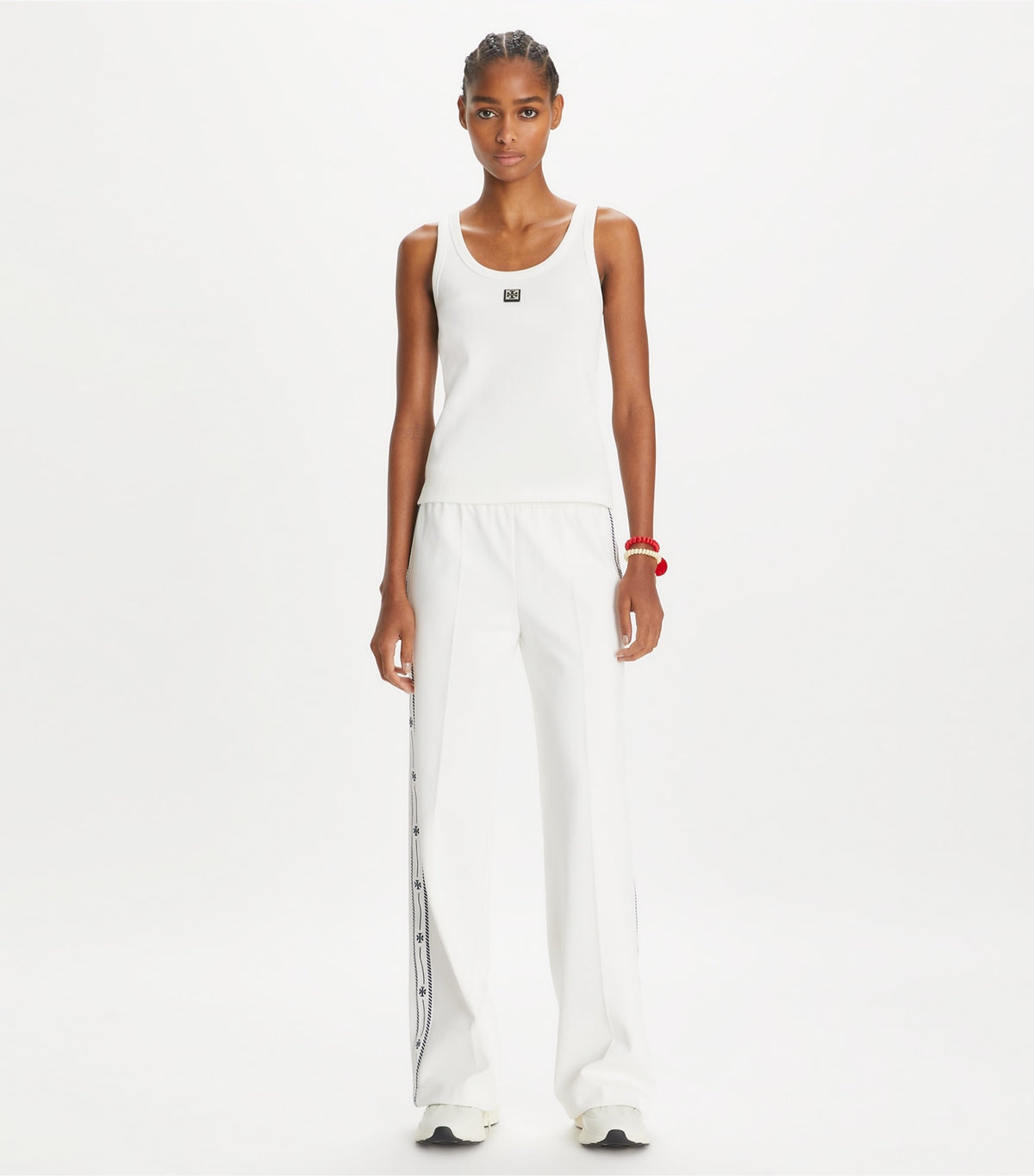 Tory Burch Featured - Cotton Scoop Tank - Snow White